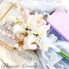 プレゼント付　アーティフィシャルフラワー クラッチブーケ 結婚式 ウエディング