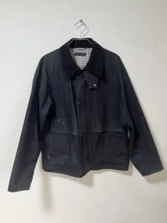 ユーティリティショートブルゾン、ユニクロ ブラック　チェック柄　ストリート　古着