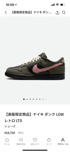 直販限定　ナイキ　ダンク　ロー　レトロ　LTD