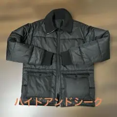 HIDEANDSEEK ブラック ダウンジャケット HideandSeek DOWN JACKET | ハイアンドシークダウンジャケット