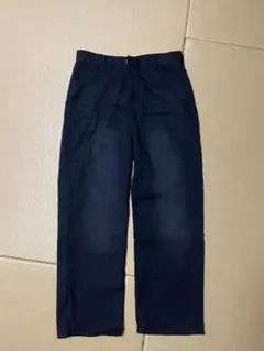 黒バギーデニムパンツ