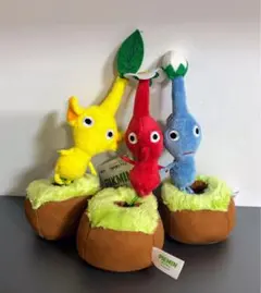 ピクミン　引っこ抜きぬいぐるみマスコット　3種セット
