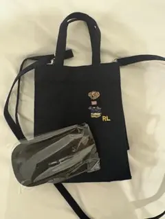 Polo Ralph Lauren ポロベア 2way トートバッグ　ネイビーのサムネイル