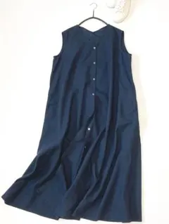 美品 DOORSドアーズ23SSジレUR TECH リネン2WAYワンピース♪