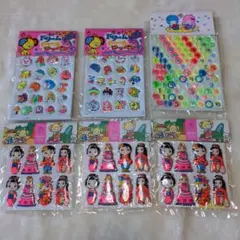 【 昭和　レトロ 】ドリームチャームワッペン　大倉トーイ　プクプクシール　セット