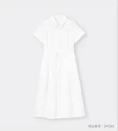 GU カラーシャツワンピース ホワイト　XXL