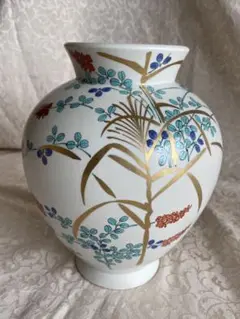 對山窯 有田大樽山岩尾對山窯 万葉草花 花瓶 有田焼 (アリタヤキ) 空瓶 岩尾對山窯｜トレファクONLINE
