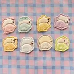 ちいかわBabyおしりもっちりフレークシール 各1枚ずつ おすそ分け