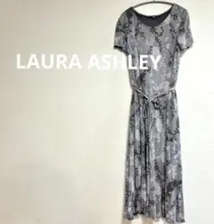ローラアシュレイ 　LAURA ASHLEY　花　ペイズリー柄ワンピ―ス　M