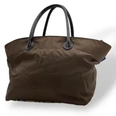 Burberry トートバッグ ナイロン ノバチェック ブラウン A4可