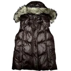 00s archive 平成ギャル ファーダウンベスト フード取り外し y2k