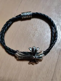 クロスモチーフ ブレスレット 黒