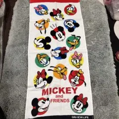 ディズニー総柄フェイスタオル非売品新品送料税込