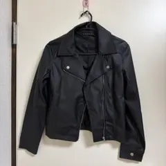 着画あり】Armani Exchange ブラック ライダースジャケット S - メルカリ