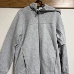 Reebok グレー フード付きパーカー L