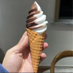 ソフトクリーム　チョコ　食品サンプル　店舗　展示　おままごと　リアル　C315