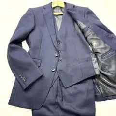 ✨美品✨SUIT SELECT スーツセレクト スリーピース M Y5 ネイビー