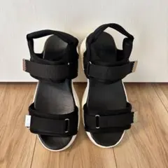 GLOBAL WORK 厚底スポーツサンダル ブラック キッズのサムネイル