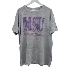 Champion トリコタグ MSU Tシャツ グレー 80s 90s XL