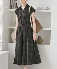ROPÉ PICNIC　ウエストタックチェックアソートワンピース
