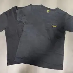 UNIQLO Tシャツ2枚　黒とミニオン130