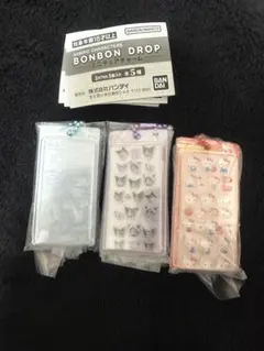 サンリオ　ボンボンドロップシール　ミニチュアチャーム 3個セット