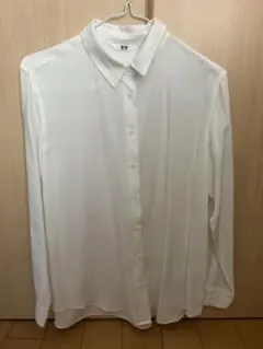 UNIQLO ホワイト 長袖シャツ L