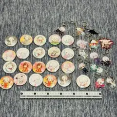 まとめ まふまふ 缶バッジ アクリルキーホルダー セット