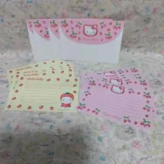 平成レトロ　ハローキティ いちごレターセット　1999年