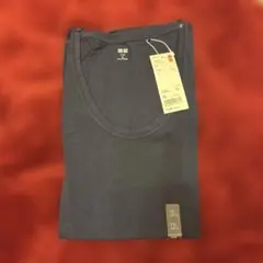UNIQLO ユニクロ スーピマコットン ラウンドネックT 半袖 ネイビー