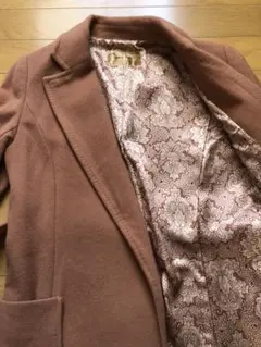 ロイヤルパーティー　チェスターコート　ブラウン　ウール100%