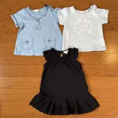 HusHush 80女の子夏服トップス3枚セット