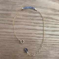 ラブラドライト ゴールドブレスレット