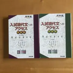 入試現代文へのアクセス 2冊セット