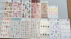 未使用Sticker Selectionシール まとめ売り13枚セットキャンドゥ