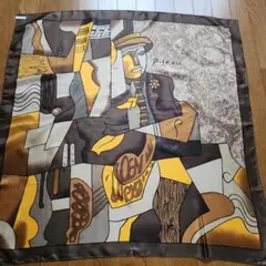 【値下げ】Picasso柄 デザイン 大判スカーフ