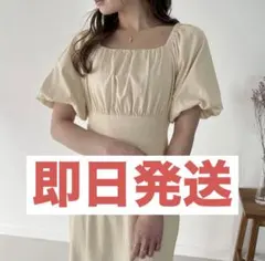 JUNOAH リネンライクレースアップマーメイドワンピース
