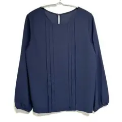 MOUSSY マウジー　ネイビー　シフォンブラウス　フリーサイズのサムネイル