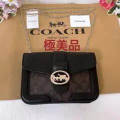 セレブ愛用】美品 コーチ ライリー シグネチャー ショルダーバッグ 