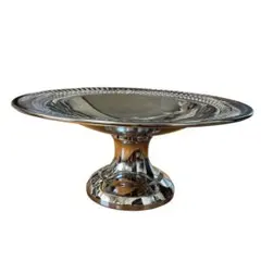 昭和レトロ　ステンレス製 フルーツコンポート皿　約30cm