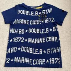 DOUBLE.B MIKI HOUSE Tシャツ 100cm 青　ブルー