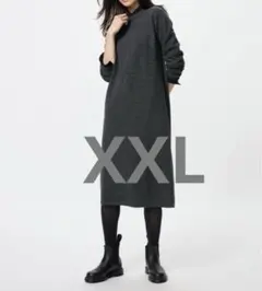 ユニクロ　スフレヤーンワンピース