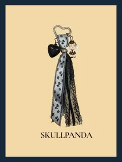 ★☆スカルパンダ　バッグチャーム　パラコード　キーホルダー☆★