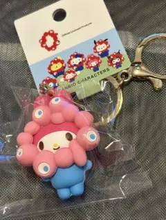 関西万博　サンリオミャクミャク　立体マスコットキーホルダー　マイメロ　パステル