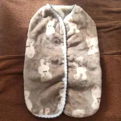 お値下げ中 新品未使用 クマ柄フリース犬服 ベスト型