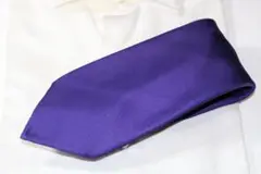 ナポリの至宝❗️マリネッラのpurpleソリッド　最高級silkタイ　セッテピエゲ
