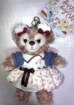 ダッフィーフレンズ　ウィッシングウィングス　シェリーメイ　ぬいぐるみバッジ