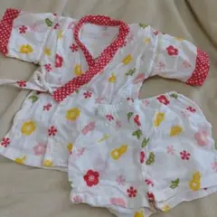 ベビー甚平　浴衣　80cm 90cm 女の子　赤ちゃん　キッズ浴衣