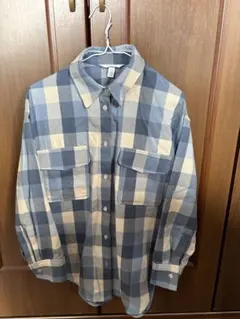 ギンガムチェック柄　レディース長袖シャツ　H&M