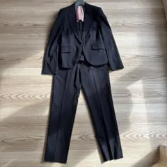 【P.S.FA】プレーンスーツ　テーラードジャケット　テーパードパンツ　ネイビー